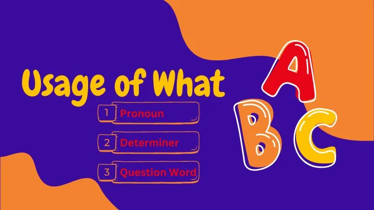 usage of what usage of what