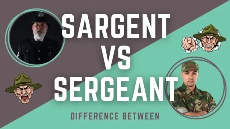 difference between sargent and sergeant