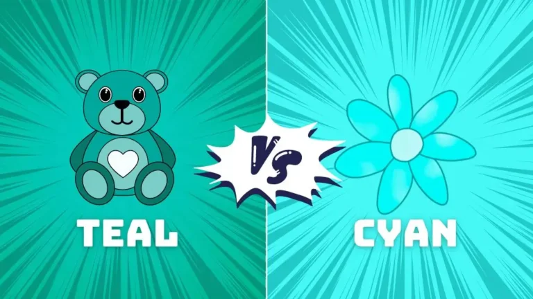 Difference Between Teal and Cyan