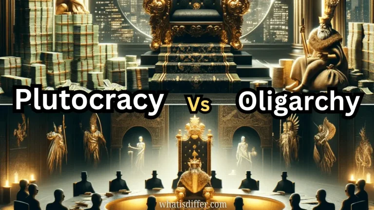 Difference Between Plutocracy And Oligarchyy