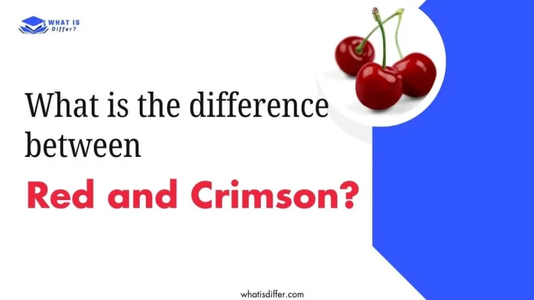 What is the difference between Red and Crimson